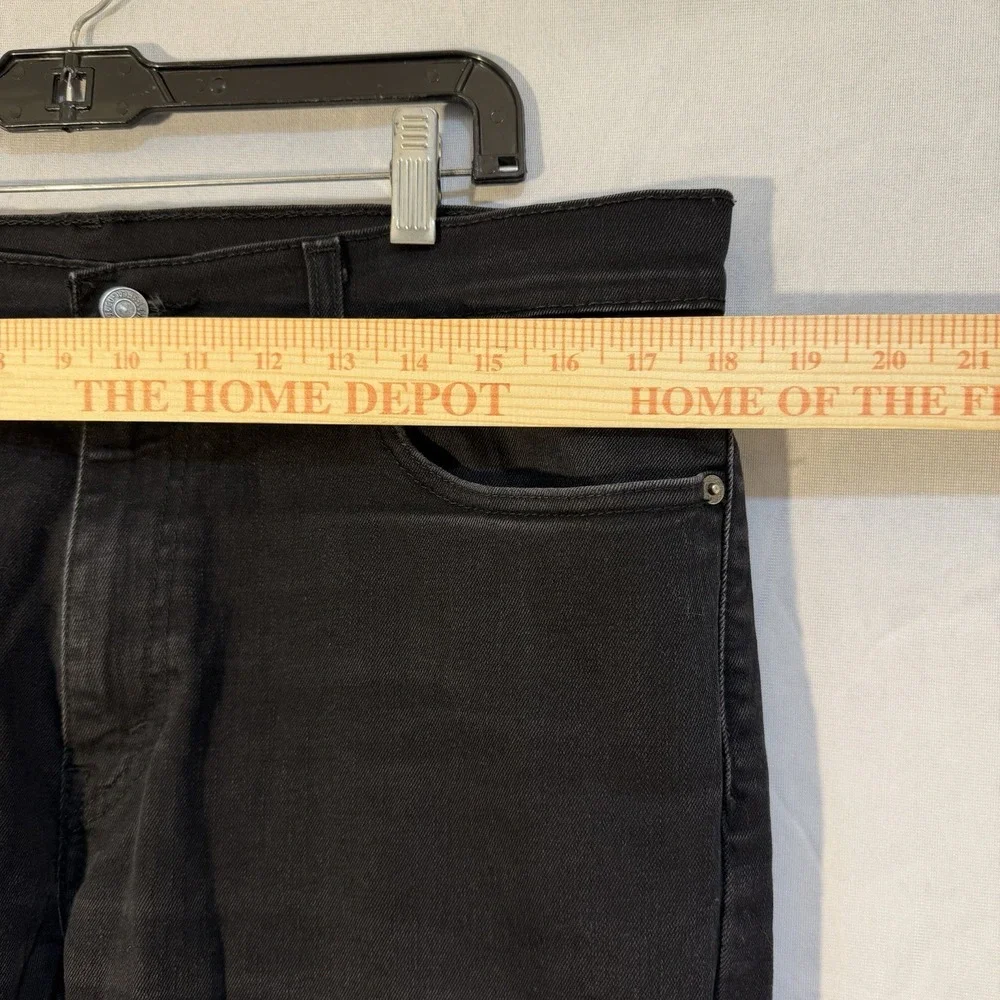 Levi's‎ 511 Jeans Tapered Leg Mens 36x30 Black Stretch Denim Light Distressed